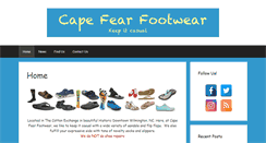 Desktop Screenshot of capefearfootwear.com